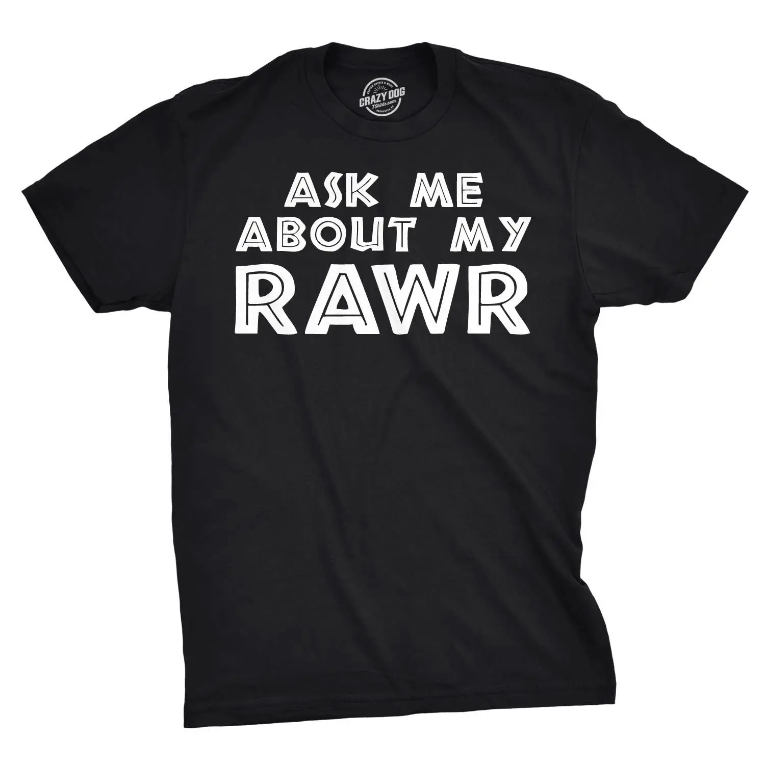 Для мужчин s спросите меня о моем Rawr Футболка смешно динозавров T Rex флип тройник