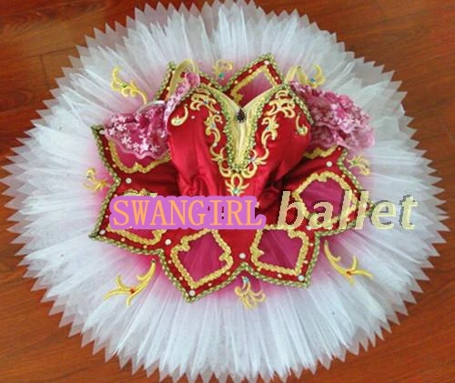blue sleep beauty ballet tutu professional ballet costumes flower fairy classic ballet tutu pancake purpleSB0054