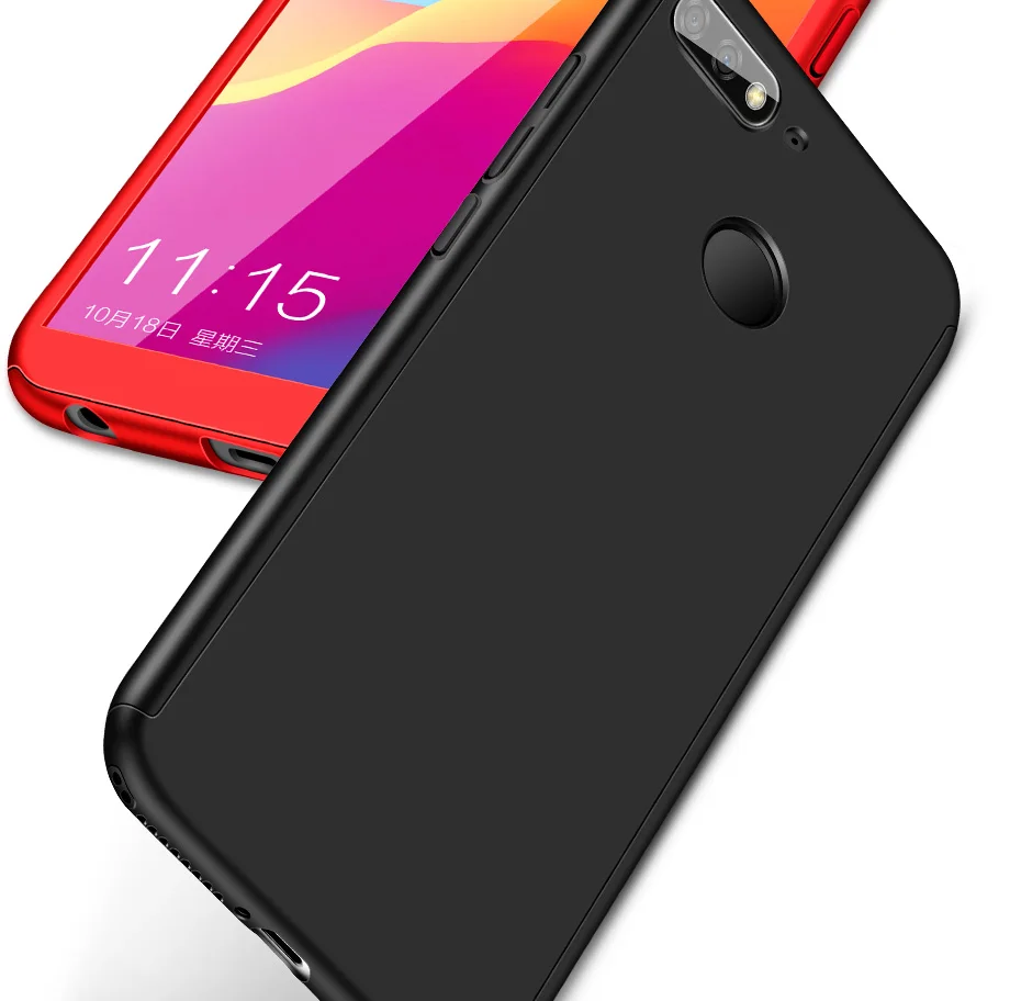 360 Полный Защитный чехол для Huawei Y7 Y6 pro P20 P30 Lite рro P8 P9 P10 Lite Honor 7A 7C 8 9 lite 10 чехол для телефона с Стекло