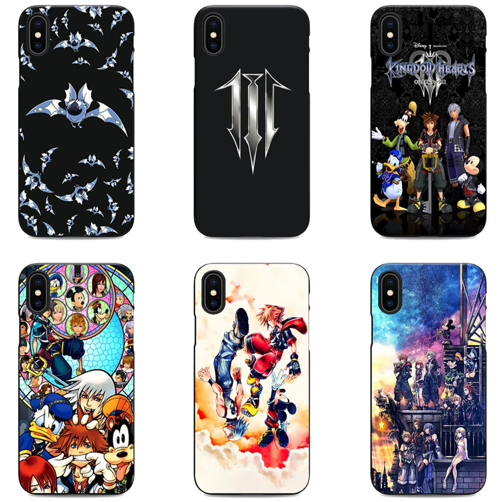 Kingdom hearts 3 мягкий чехол для телефона силиконовый черный iPhone X XR XS MAX 6 7 8 plus 5 5S 6s se Apple