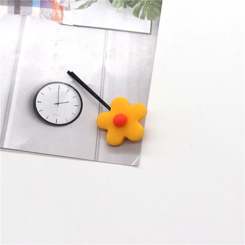 Яркие цвета цветок заколки для волос девочек женские черные заколка