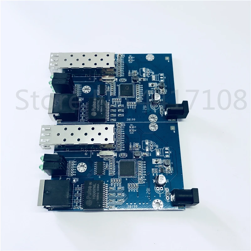 2 шт. SFP волоконно RJ45 конвертер гигабитный GPON/OLT медиаконвертер 1000 Мбит/с