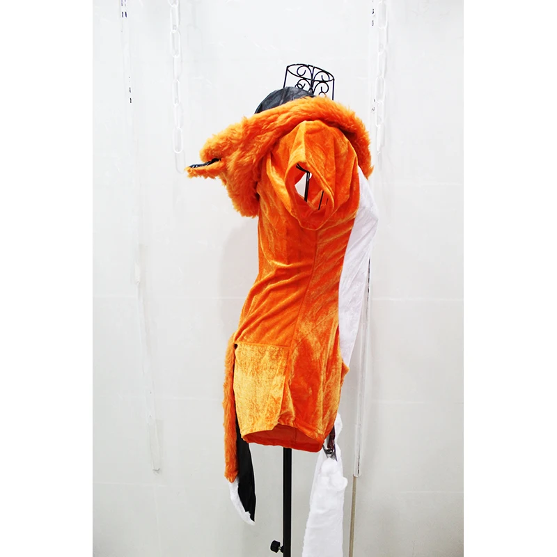 Новый сексуальный животных Женская одежда милый orange Лис Хэллоуин тонкий