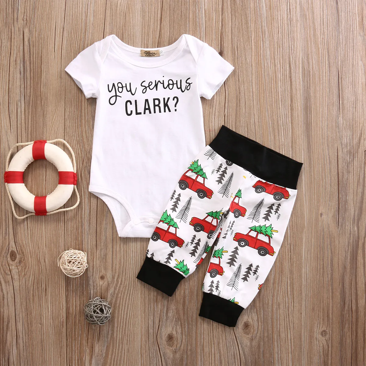 Summer New Fashion 2 pcs Clothes Set Newborn Toddler Baby Boy Girl Cotton Romper Tops Long Pants Outfit 0-18M | Детская одежда и