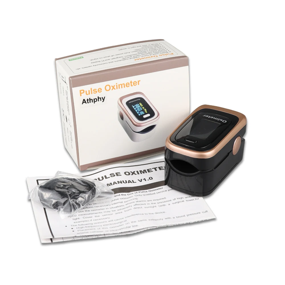 Athphy Пальчиковый Пульсоксиметр OLED De Dedo, измеритель насыщенности крови, SPO2, PR, CE, цифровой оксиметр, портативный пульсиоксиметр