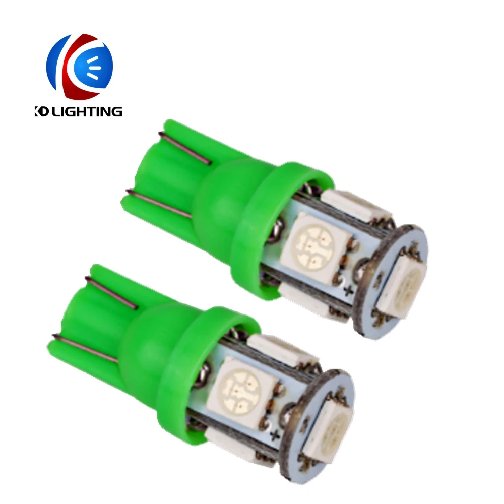 KD 50 шт./лот DC 12V T10 LED W5W 5050 5SMD 192 168 194 Светодиодные Автомобильные лампы клиновидные