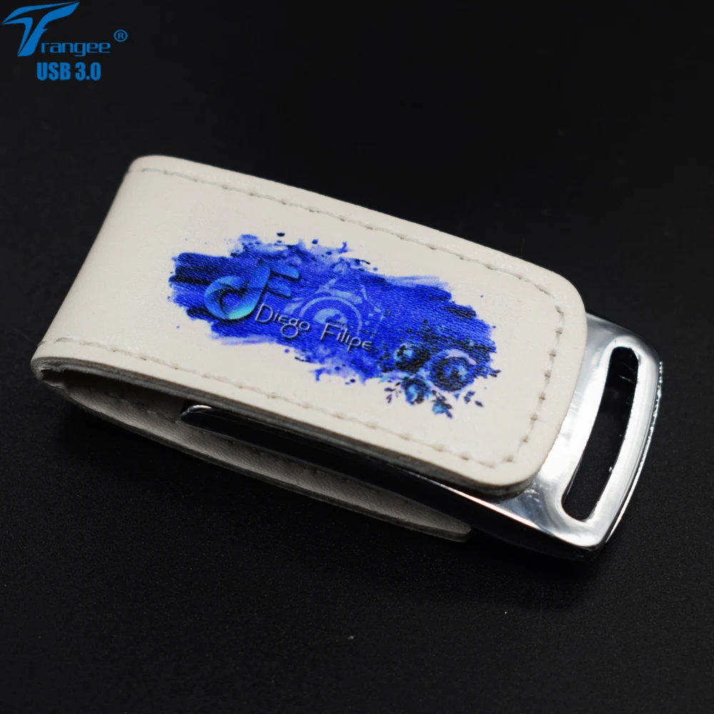 Trangee 10 шт./лот USB 3 0 флэш накопитель 8 ГБ 16 32 64 кожаный Флешка с картонной коробкой