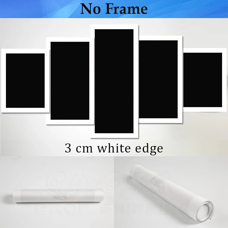 Настенный художественный холст печати Одна деталь картина 5 Панель персонажей