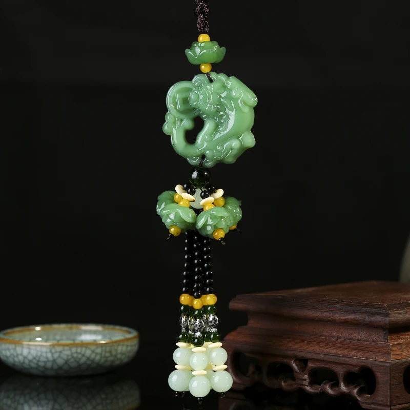 Автомобильное зеркало заднего вида автомобиля амулет украшения тележка