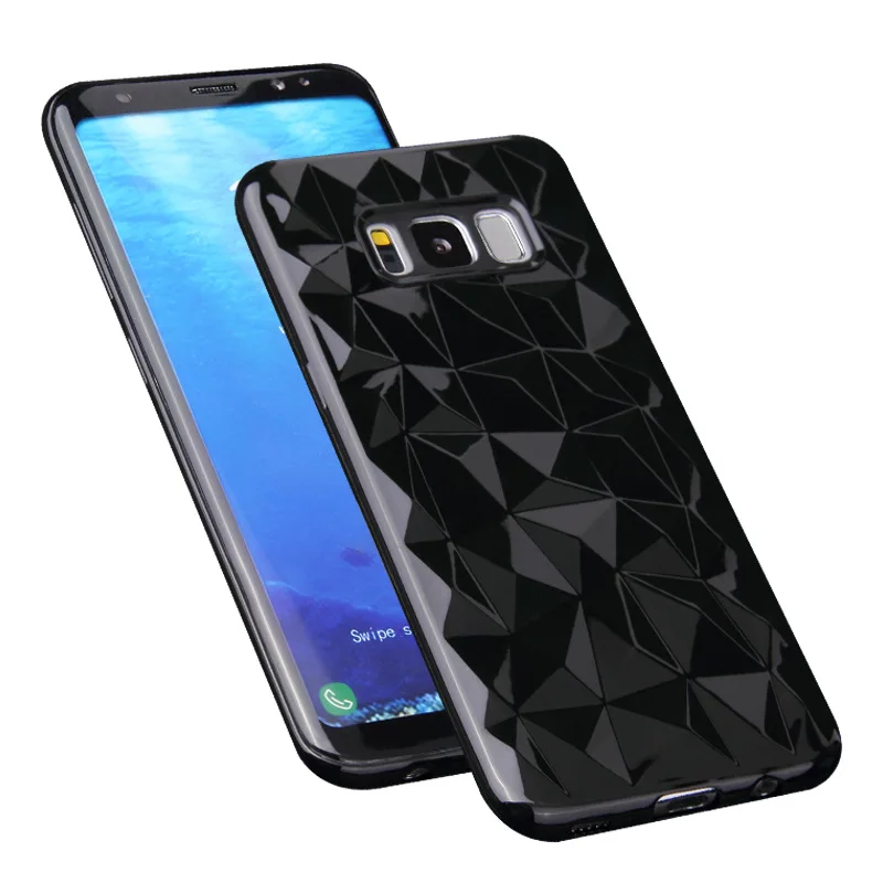 Чехол для телефона с 3D бриллиантами Samsung Galaxy S7 Edge S8 S9 Plus Note 8 9 A9 A8 A7 2018 A750 A6