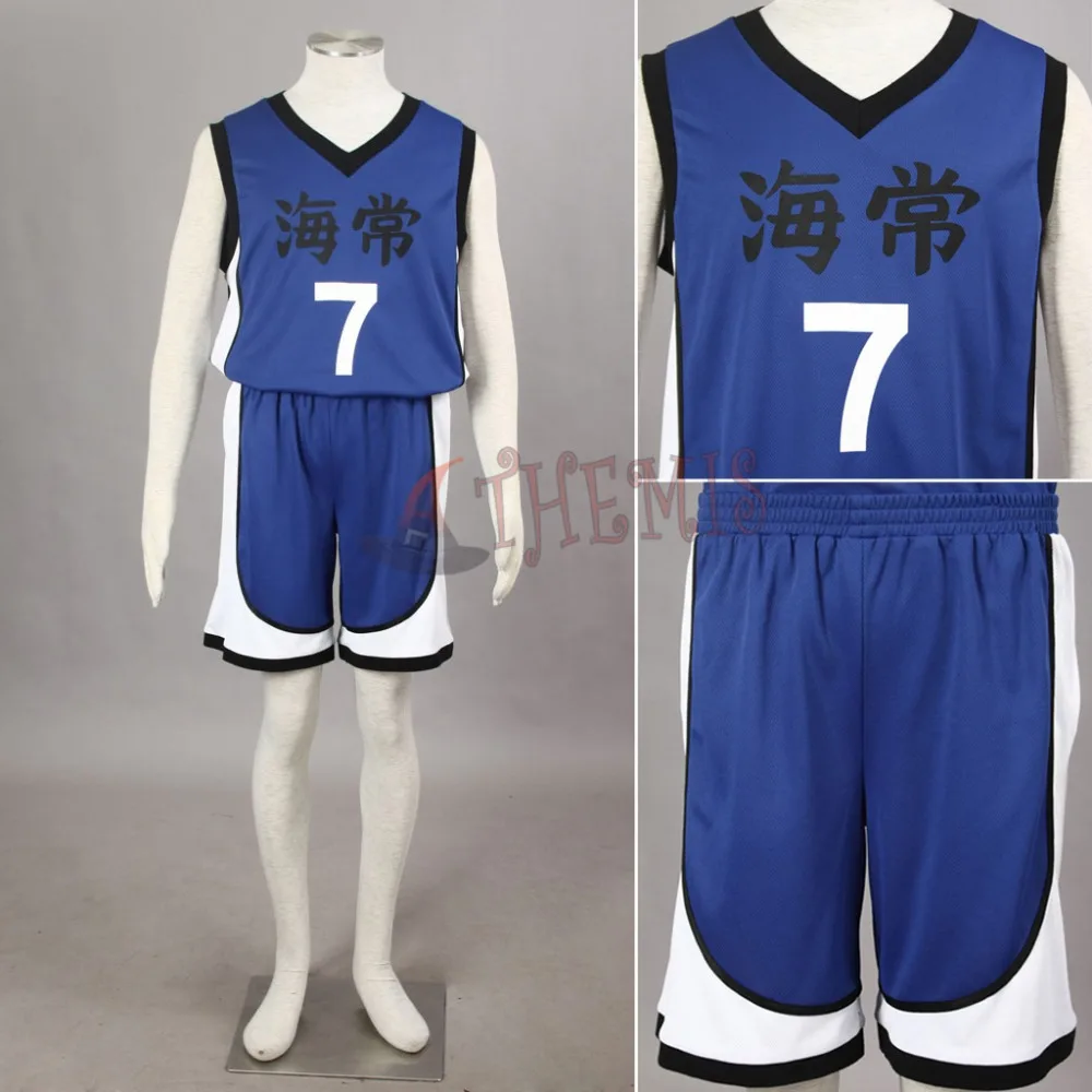 Athemis корзина костюм с мячами Kuroko no Basket № 7 кисэ рёта Косплэй летняя спортивная