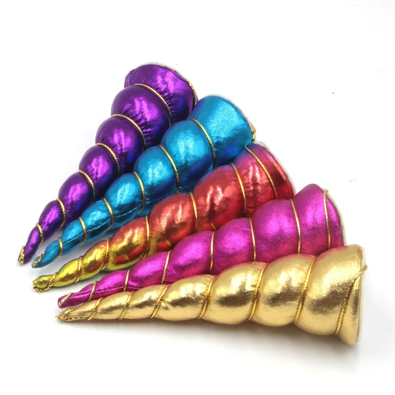 1 шт. розничная продажа 5 дюймов Блестящий Мягкий единорог рога для девочек и