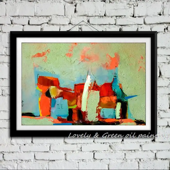 Без рамки 100% ручная роспись современный абстрактный пейзаж картина маслом на