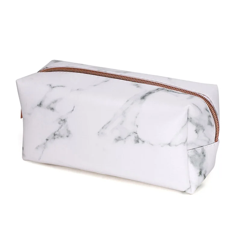 

Marble Print Waterproof Cosmetic Bag Women Travel Make Up Organizer Bag Small Zipper Pouch Toiletry Case Storage For Makeup