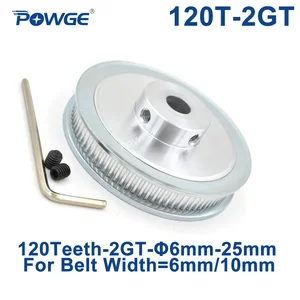 Зубья POWGE 120 2GT, отверстие шкива ГРМ 66.358101214151619202225 мм для синхронного ремня GT2 ширина 610 мм 120 зубьев 120 T
