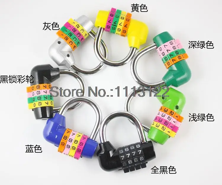 4 значный замок с большими воротами из цинкового сплава Комбинированный Замок