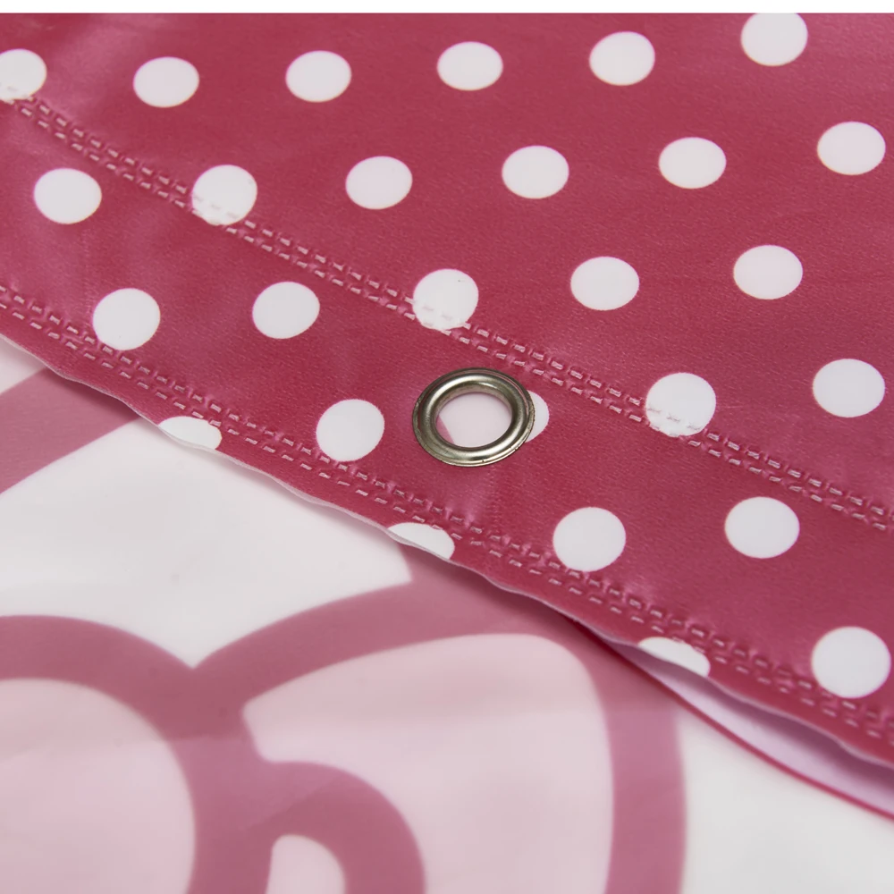 Полупрозрачная Водонепроницаемая занавеска для душа Happy Tree PEAV розовый цвет