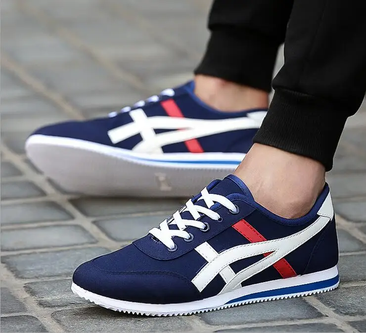 Брендовые мужские туфли 2018 Весенняя Новинка дышащая холщовая обувь любителей