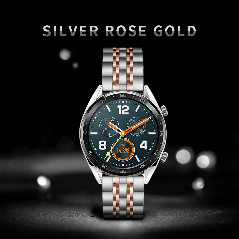 Ремешок из нержавеющей стали для Huawei watch GT 2 pro gt 2e /dream/magic se запасной металлический