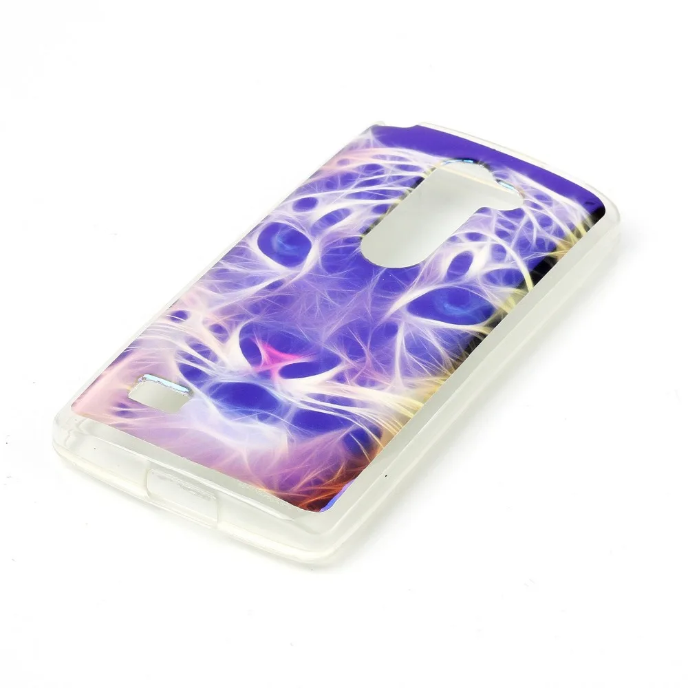 Qiaogle ТПУ Blu-Ray Case-M025/Тигр эскиз изображения для LG D337 Силиконовый Чехол |