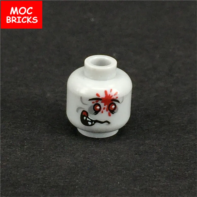10 шт./лот кубики Moc Мужская и женская фигура голова лицо выражение DIY мини куклы строительные блоки кирпичи игрушки для детей Подарки