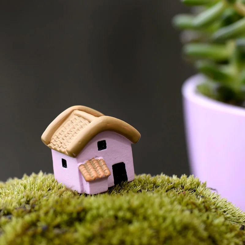 2019 1 шт. маленький белый дом DIY Смола Фея Сад ремесло украшение миниатюрный микро