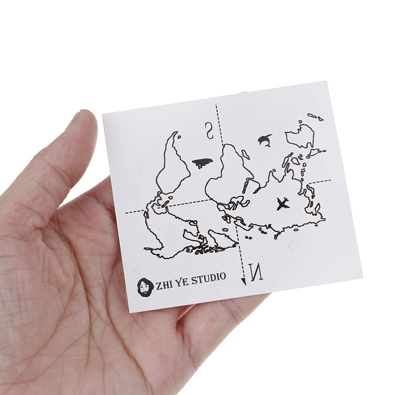 

1PCS World Map Temporary Tattoo Sticker New Design Waterproof Mountain Universe Fake Men Tattoos Women Body Art
