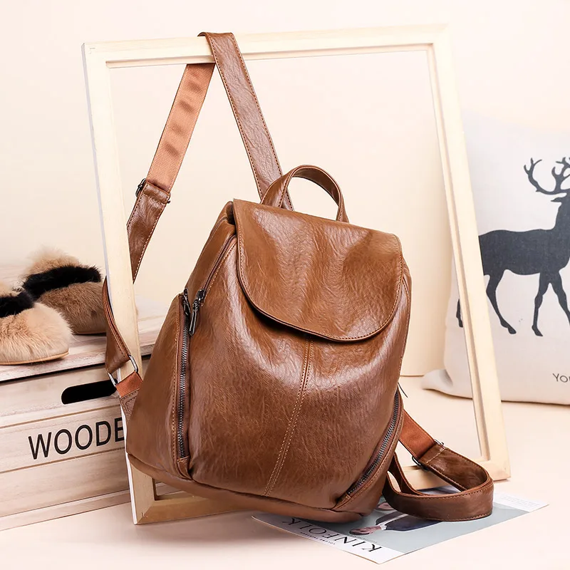 2018 женский рюкзак для отдыха из искусственной кожи Mochila Escolar винтажные сумки