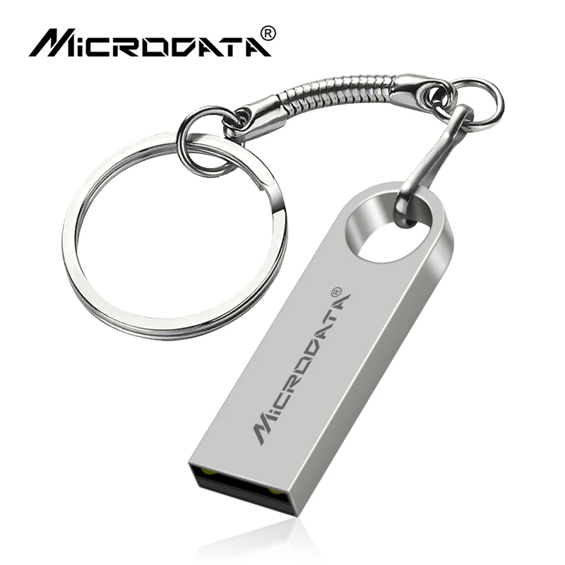 4 цвета металлический USB флэш накопитель 128 Гб 64 ГБ 32 16 8 карта памяти Флеш с кольцом