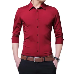Мужская рубашка, новинка, Повседневная рубашка с длинным рукавом, облегающая мужская деловая рубашка, брендовая одежда, женская одежда, 5XL