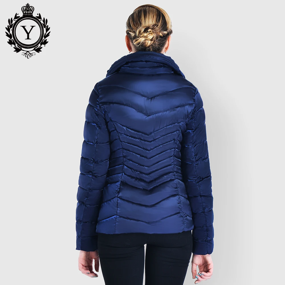 COUTUDI/оптовая продажа женской куртки зимняя одежда темно синие короткие женские