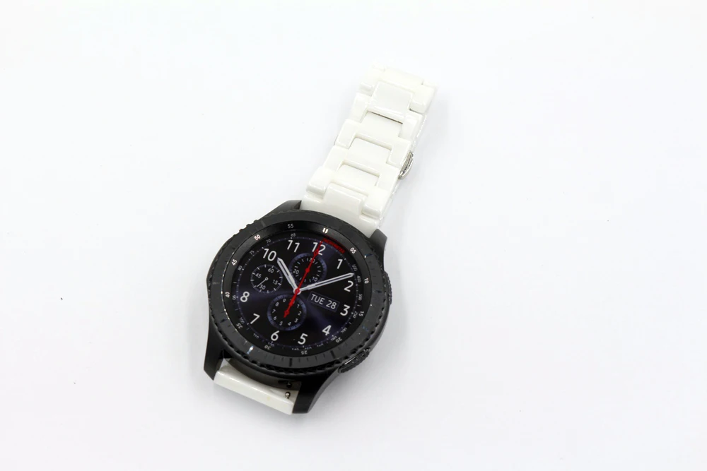 Ремешок URVOI для Samsung Galaxy Gear S3 R760 R77 керамический браслет с застежкой-бабочкой