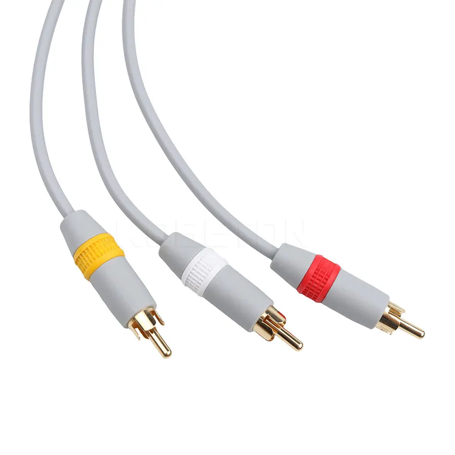 Kebidu Высококачественный новый 6 футов 1 8 м Аудио Видео AV Aux композитный 3 RCA кабель