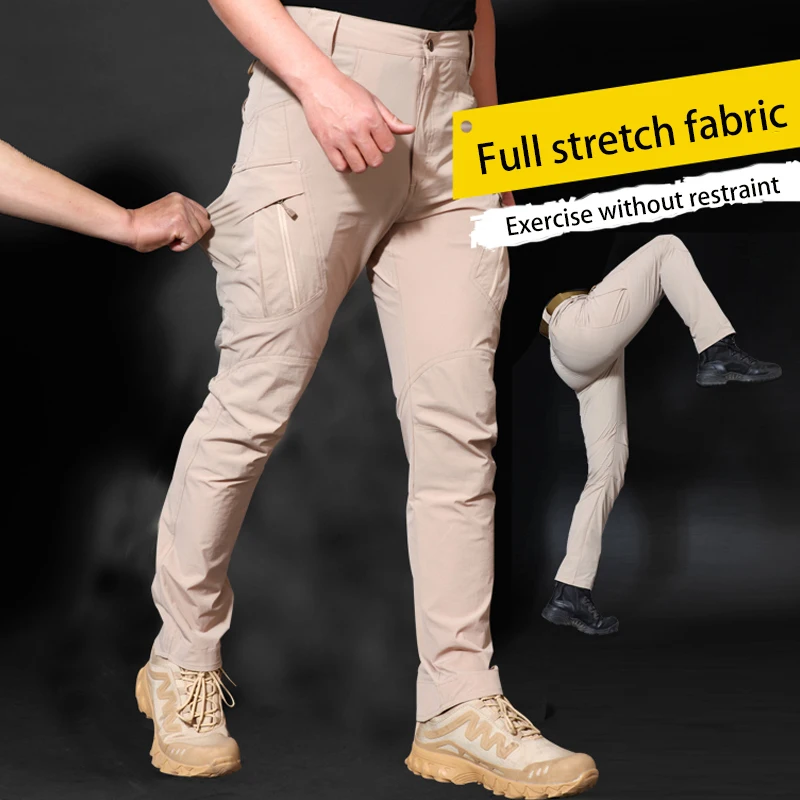 Мужские тактические брюки SWAT летние водонепроницаемые быстросохнущие из