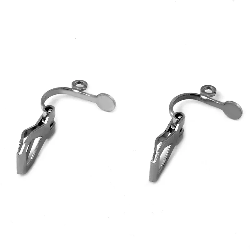 20pcs ( No Fade ) 9*11MM 10pcs Stainless Steel Triangle clip jewelry ear hook popular accessories wholesale | Украшения и