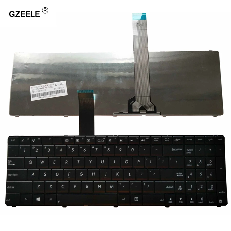 

GZEELE New US laptop Keyboard for Asus P55VA PRO55VA English 0KNB0-6270RU00 9Z.N6VSU.30R P55V P55 P55XI1321VA PR055XI323VA BLACK