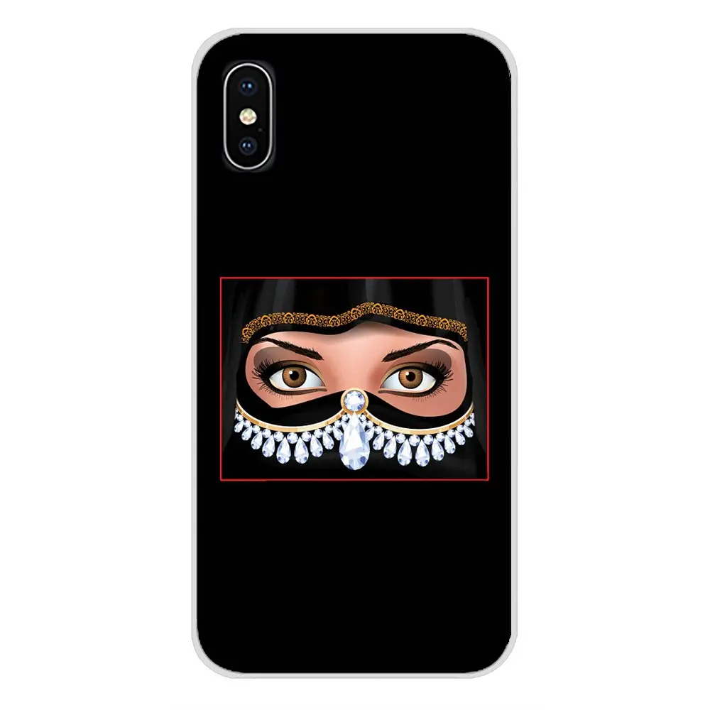 Мусульманские исламские глаза для девочек мягкие прозрачные чехлы Apple iPhone X XR XS MAX