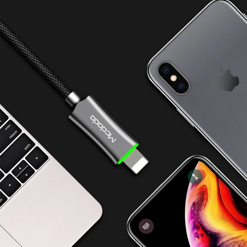 Авто Disconnet USB кабель для передачи данных iPhone X XS MAX XR 7 6 5 6s plus Быстрая зарядка