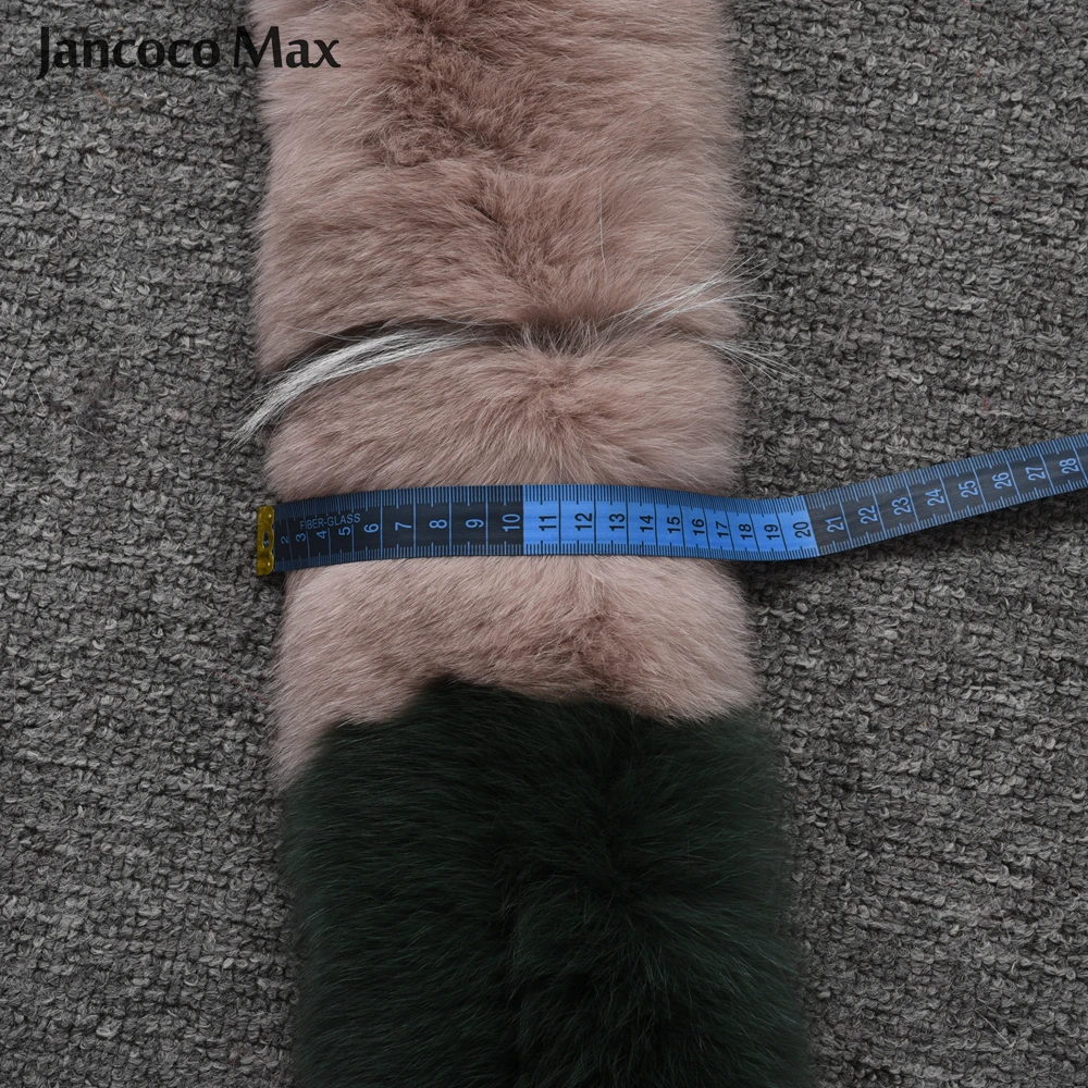 

New Arrival Women's Real Fox Fur Scarves Winter Thick Warm Fur Fashion Style Mixed Color Muffler Top Quality S7388