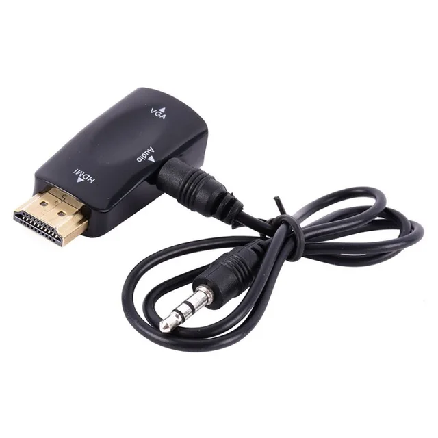 DVD PC 1080P HDMI Male to VGA Female Video Converter Adapter Audio Cable | Электроника