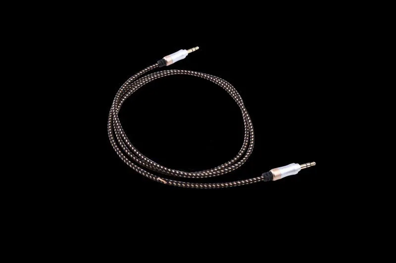 Aux Line 3.5mm Male to Audio Cable for Car MP3 Auto Headphone Auxiliary Cord Stereo Wire Core Black 1M |