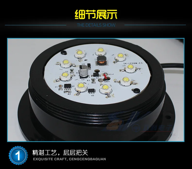 Красный желтый синий светодиод 12 В постоянного тока магнитное крепление