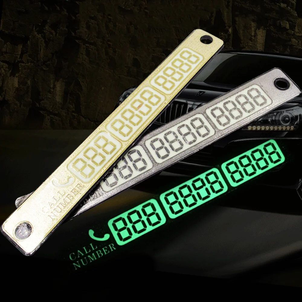 Временная парковочная карта светящаяся пластина с номером телефона для Volkswagen Polo