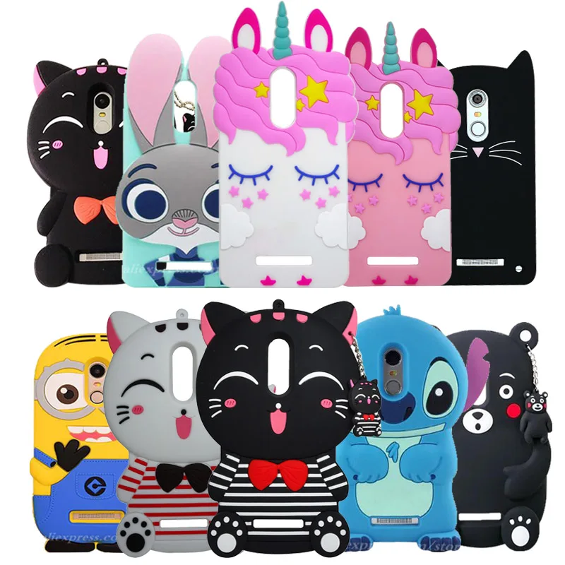 Fashion Gift Phone Bag Cute 3D Cartoon Stitch Silicon Cover For Xiaomi Redmi Note 3 Pro Case |