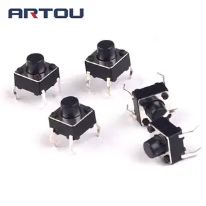 Тактильный кнопочный переключатель, 50 шт, Мгновенный Такт 6x6x6 мм DIP 6*6*6 мм 6 мм * 6 мм * 6 мм