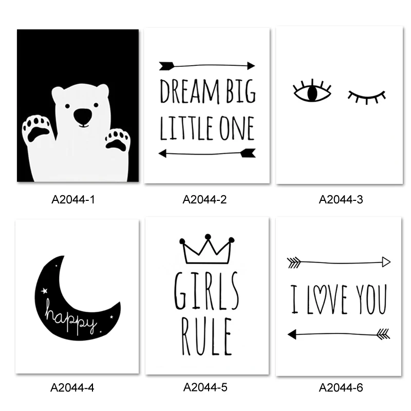 Dream Big Little One настенные художественные распечатки минималистское полотно
