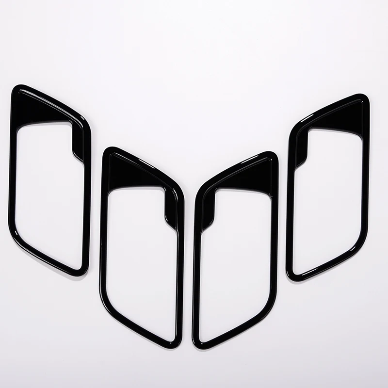 

4pcs For Land Rover Freelander 2 2008-2017 Matte Chrome Glossy Black Interior Inside Door Handle Frame Trim Car Accessories