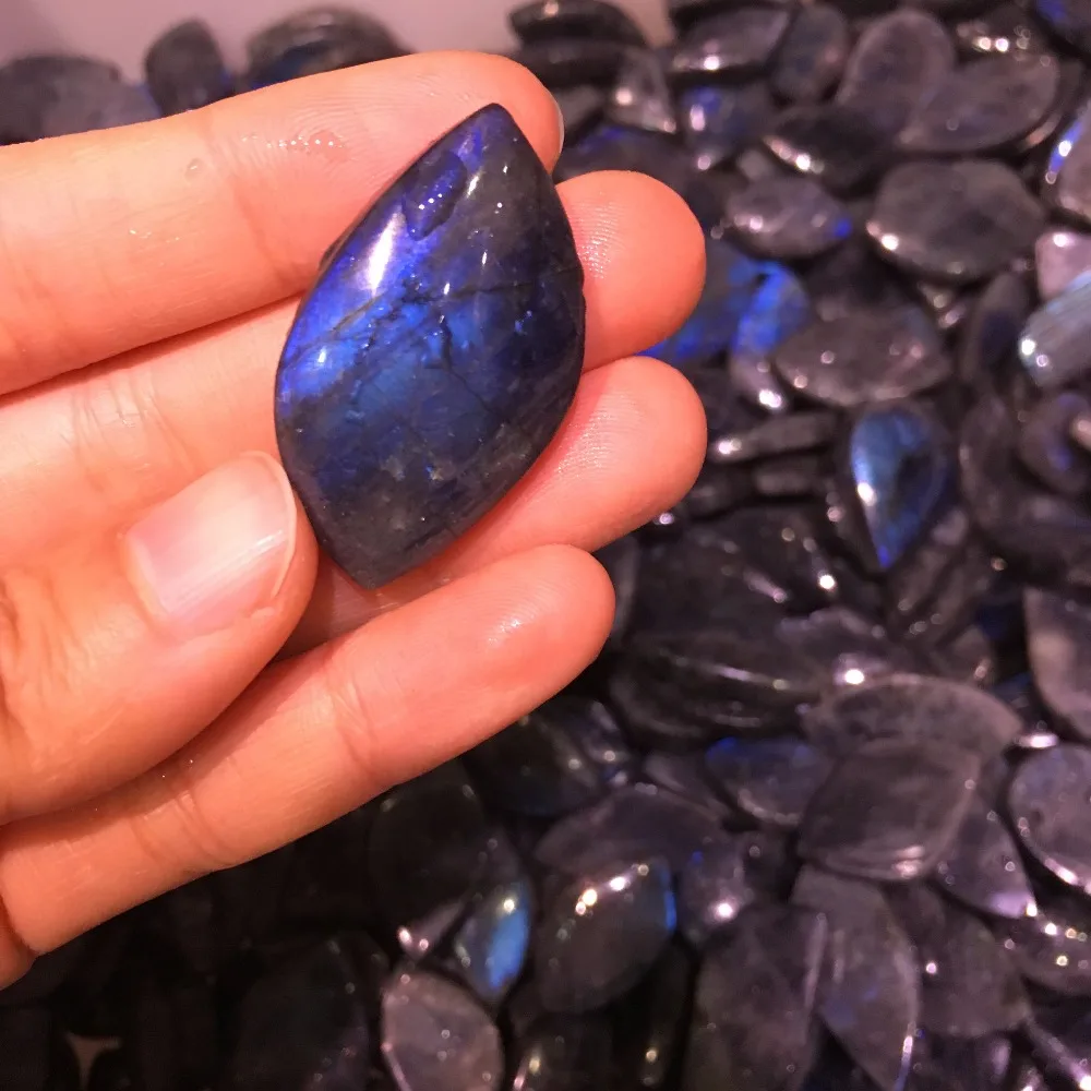 1 шт. высокое качество натуральный голубой свет лабрадорит лунный камень