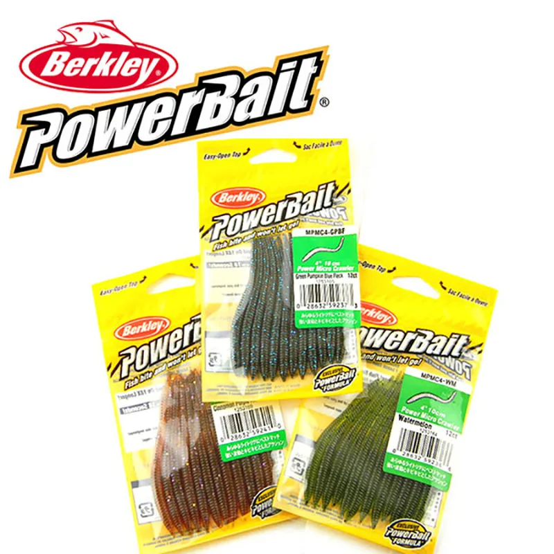 Мягкая рыболовная приманка Berkley Powerbait MPMC4 искусственная 12 шт./пакет 10 см 3 цвета