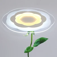 ultrathin flower shaped led acrylic ceiling modern minimalist warm bedroom living room lamp art study